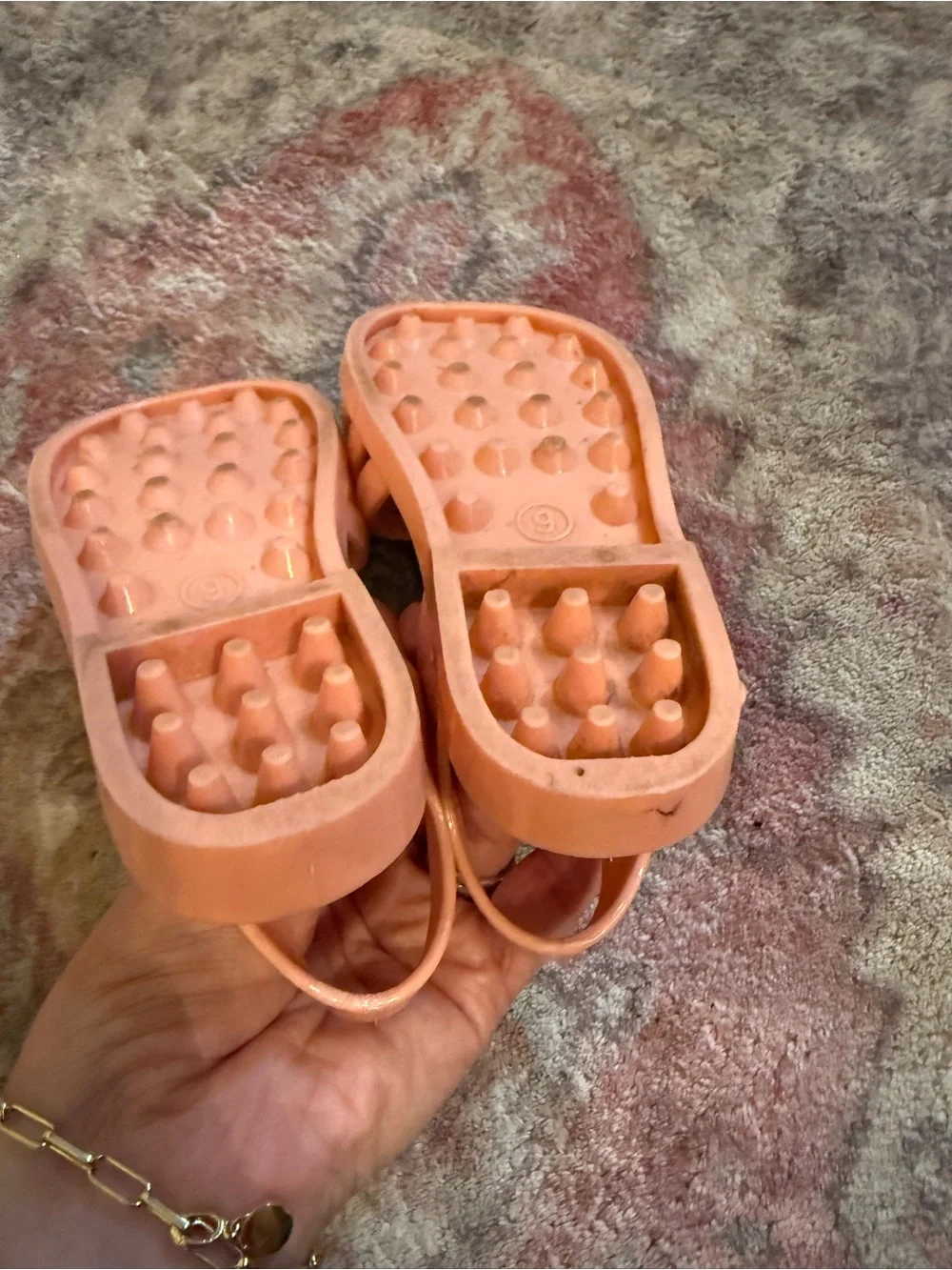 Harper Canyon Disney Moana Jelly Sandals Orange Toddler 9
